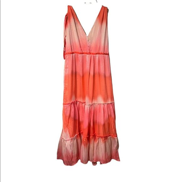 Adelyn Rae Tie Dye Chiffon Midi Dress - Picture 10 of 12